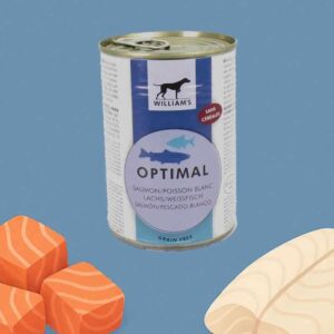 Pâtée pour chien au saumon et poisson blanc