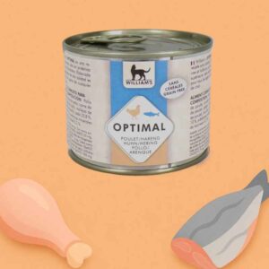 Aliments pour chat Pâtée pour chat au poulet et hareng