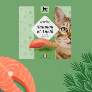 Terrine pour chat au saumon et à l’aneth