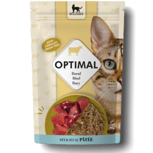 Aliments pour chat Pâtée pour chat au bœuf en sachet