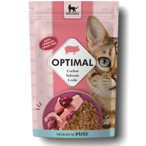 Aliments pour chat Pâtée pour chat au porc en sachet