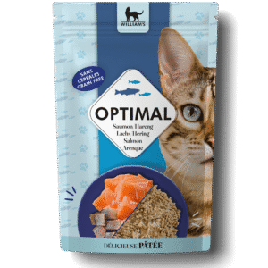 Aliments pour chat Pâtée pour chat au saumon et hareng en sachet