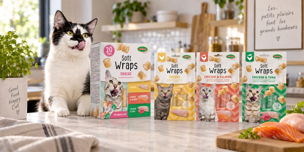 Soft wrap pour chat : quand et comment utiliser ces friandises éducatives ? saumon et hareng