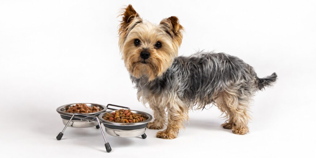 Alimentation premium pour chien et chat mélanger croquettes pâtée
