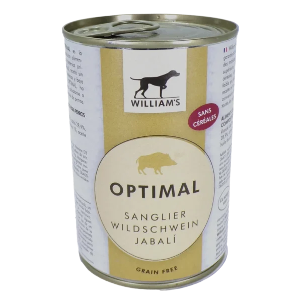 Pâtée Premium pour Chien au Sanglier – Gamme Optimal