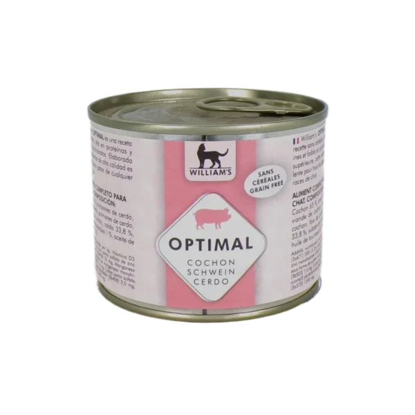 Pâtée Premium pour Chat au Cochon – Gamme Optimal