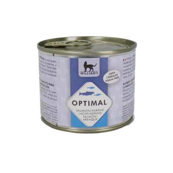 Pâtée Premium pour Chat au Saumon et Hareng – Gamme Optimal