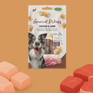 Gourmet Wrap pour chien au poulet et à l'agneau