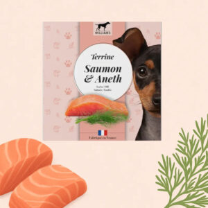 Terrine pour chien Saumon et Aneth