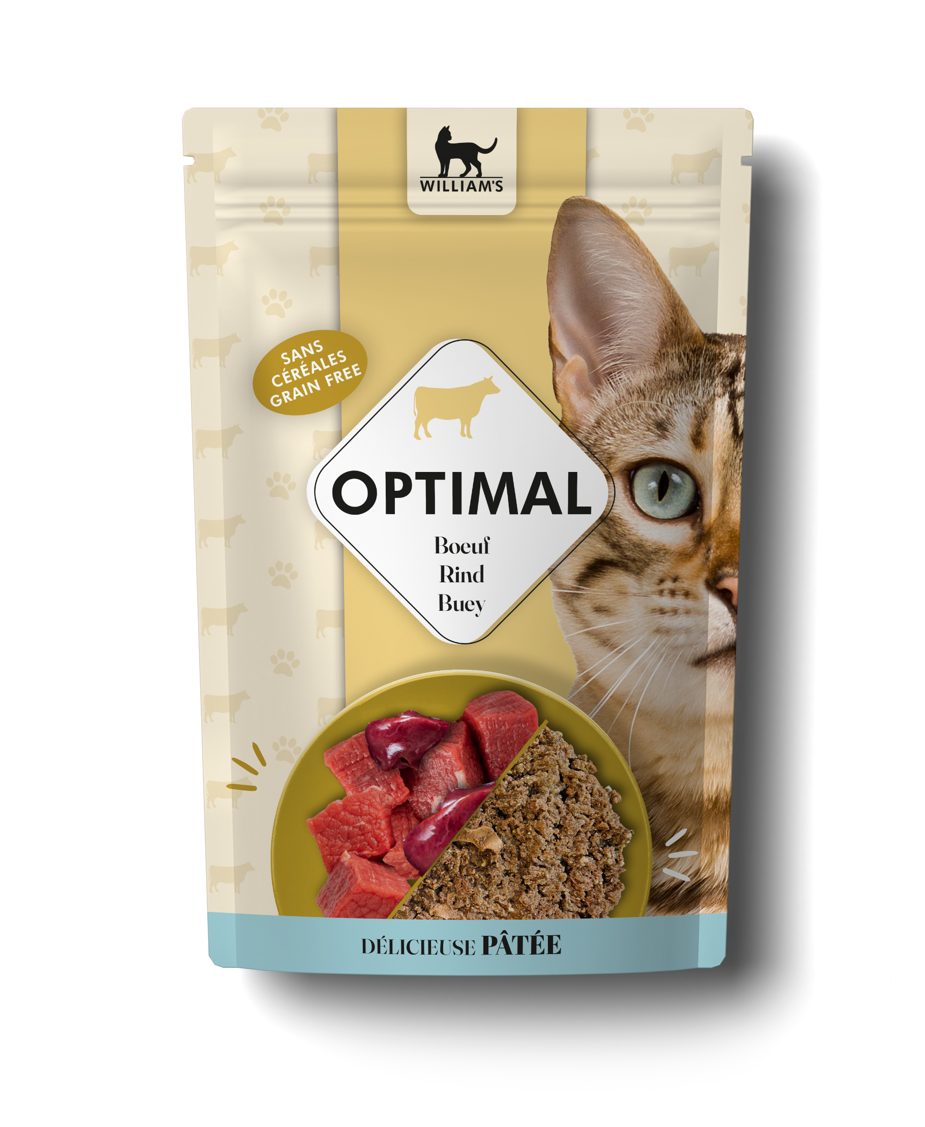 Pâtée pour Chat au Bœuf – Sachet