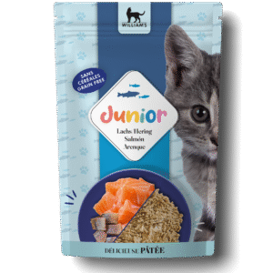 Pâtée pour Chat au Saumon et Hareng - JUNIOR - Sachet