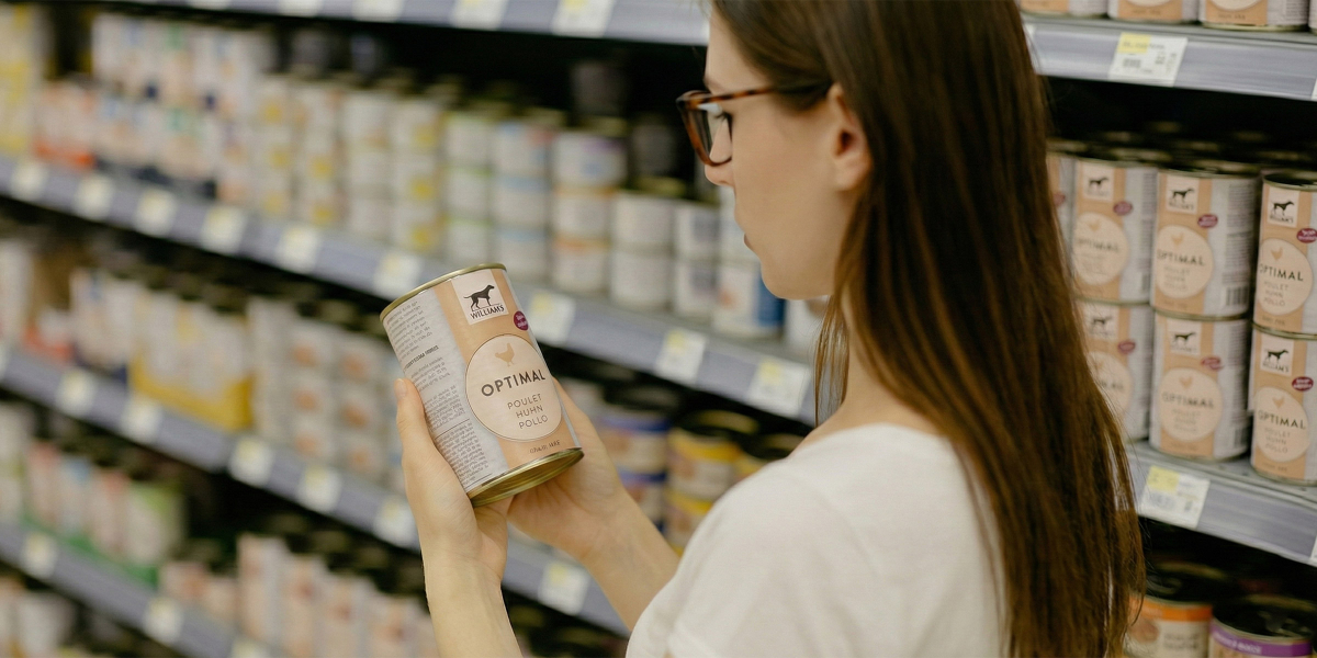 étiquette alimentation humide